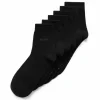 ECCO Socks | Socks-Classic Ankle Cut 3-Pack Black