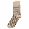 ECCO Socks-Classic Striped Mid Cut Blue