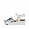 ECCO Sandals-FLOWT WEDGE CORK White
