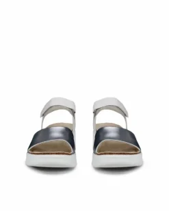 ECCO Sandals-FLOWT WEDGE CORK White