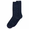 ECCO Socks | Socks-Hygge Ribbed Mid Cut Blue