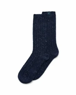 ECCO Socks | Socks-Hygge Ribbed Mid Cut Blue