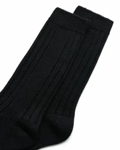 ECCO Socks | Socks-Hygge Ribbed Mid-Cut Black