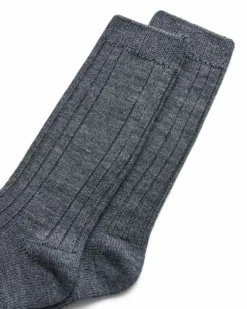 ECCO Socks | Socks-Hygge Ribbed Mid-Cut Grey