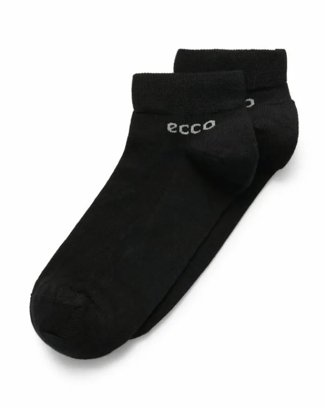 ECCO Socks | Socks-Longlife Low Cut 2-Pack Black