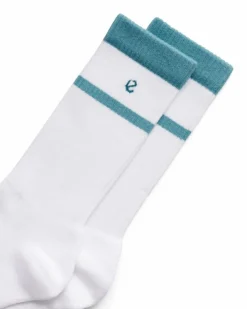 ECCO Socks | Socks-Retro Mid-Cut White