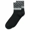 ECCO Socks-Vibe Wave Ankle-Cut Black