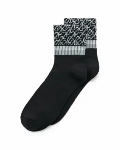 ECCO Socks-Vibe Wave Ankle-Cut Black
