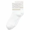 ECCO Socks-Vibe Wave Ankle-Cut White