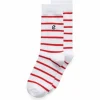 ECCO Socks-Women Classic Striped Red